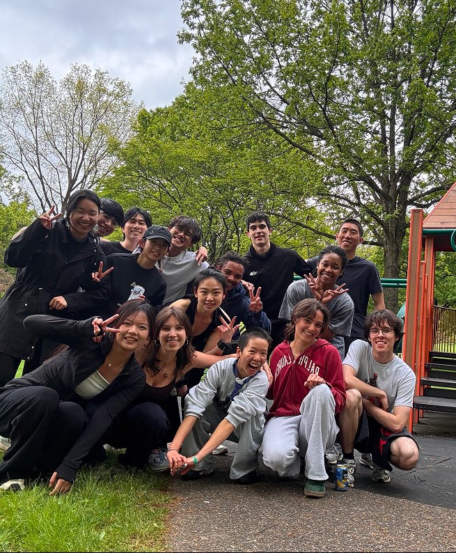 A group in a park