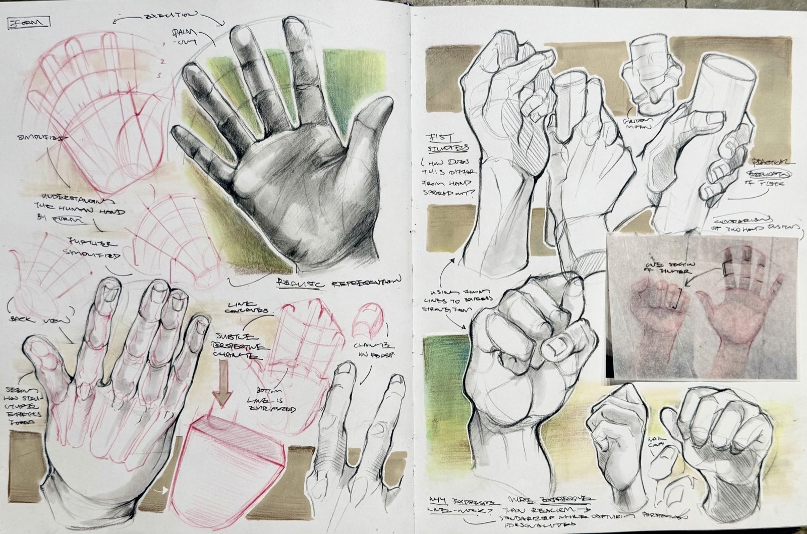 Sketchbook spread
