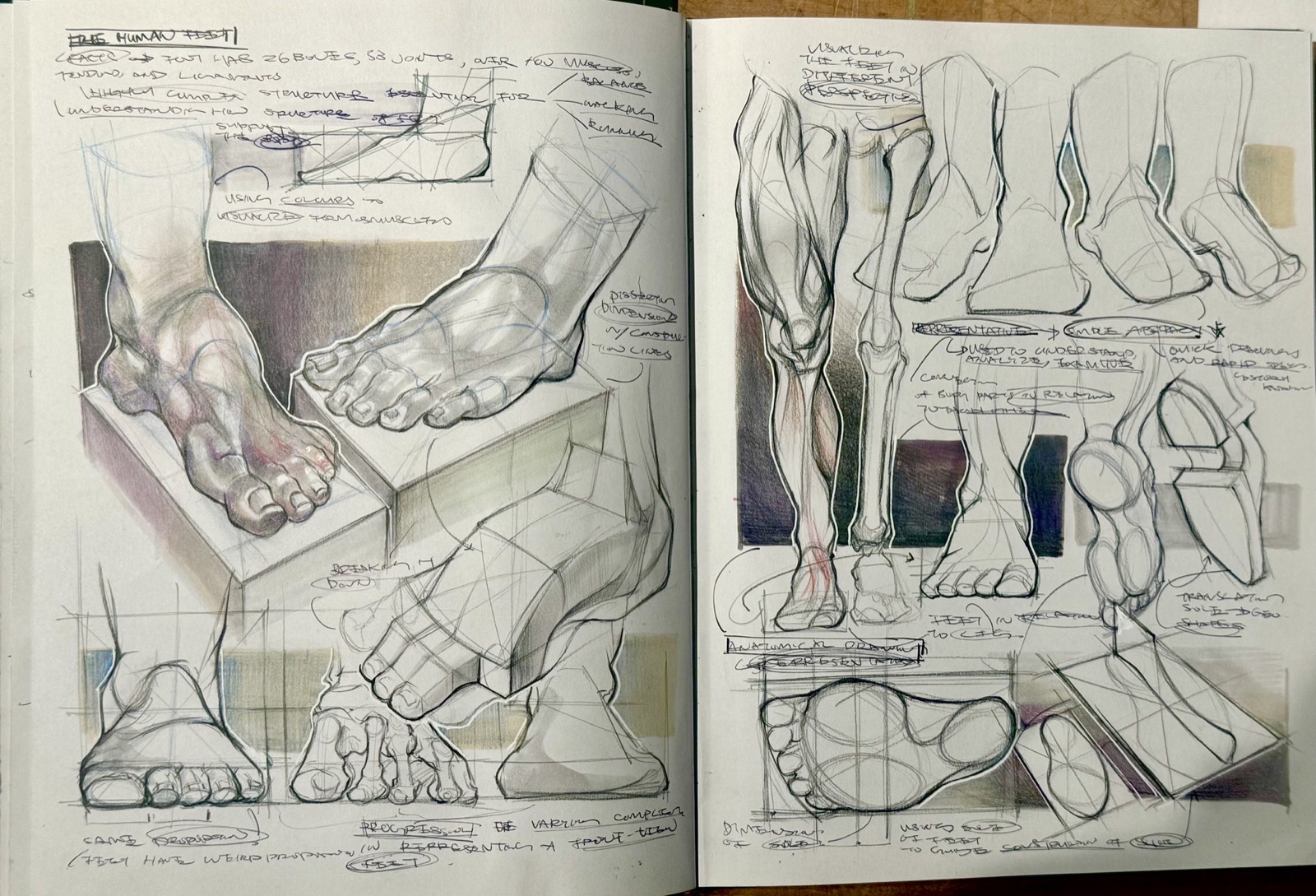 Sketchbook spread