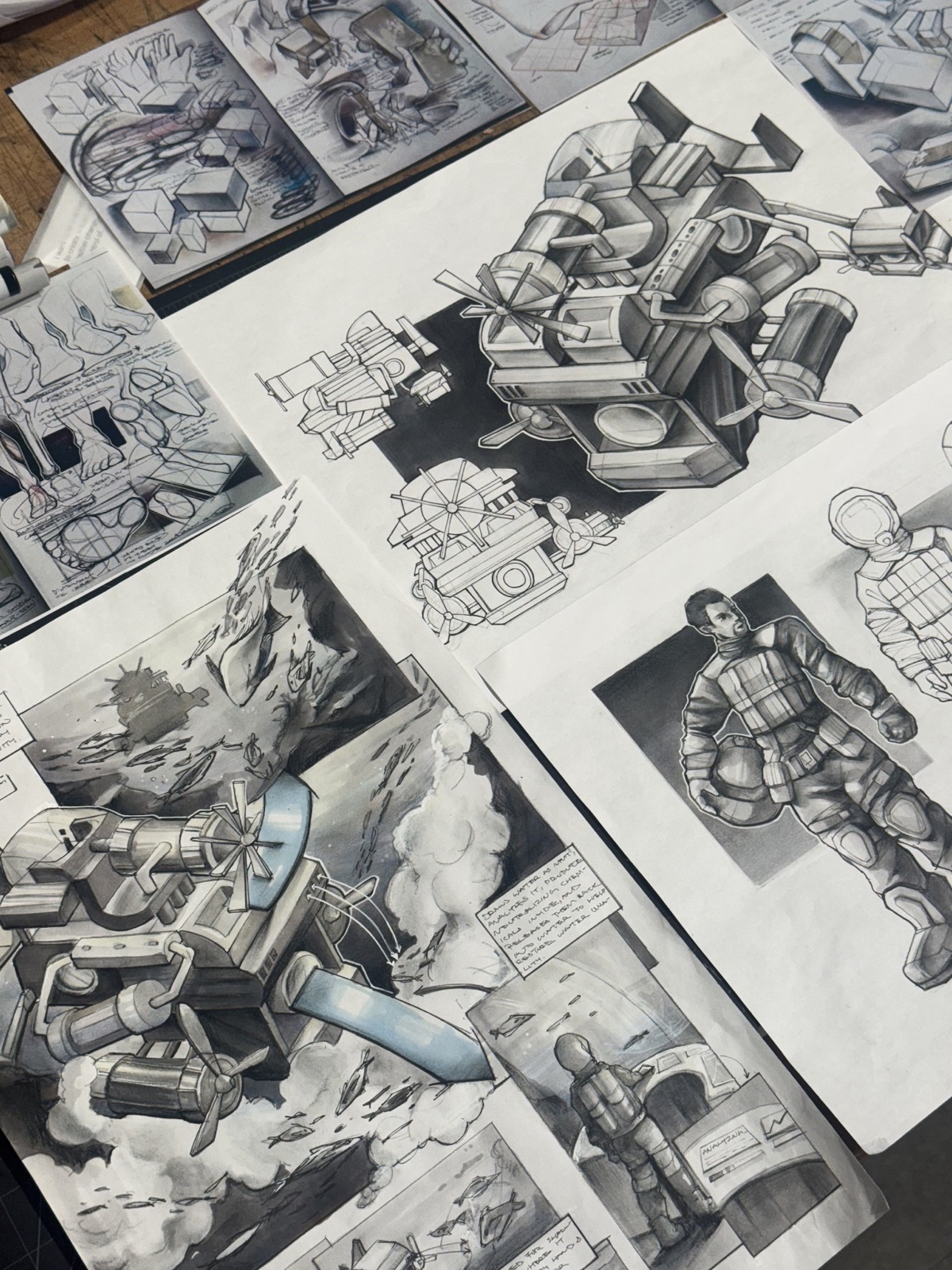 Sketchbook spread